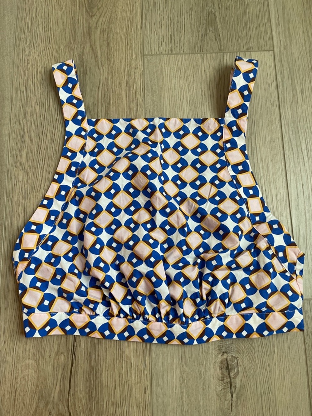 Zara Geometric Tie Back Crop Top